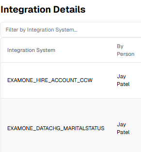 Integration Monitoring